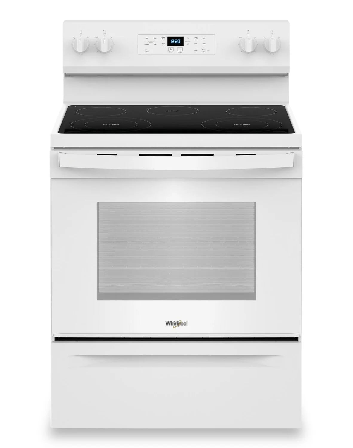 Cuisinière électrique Whirlpool 30" 5,3 pi³ en inox anti-traces à 5 éléments YWFES3330RZ