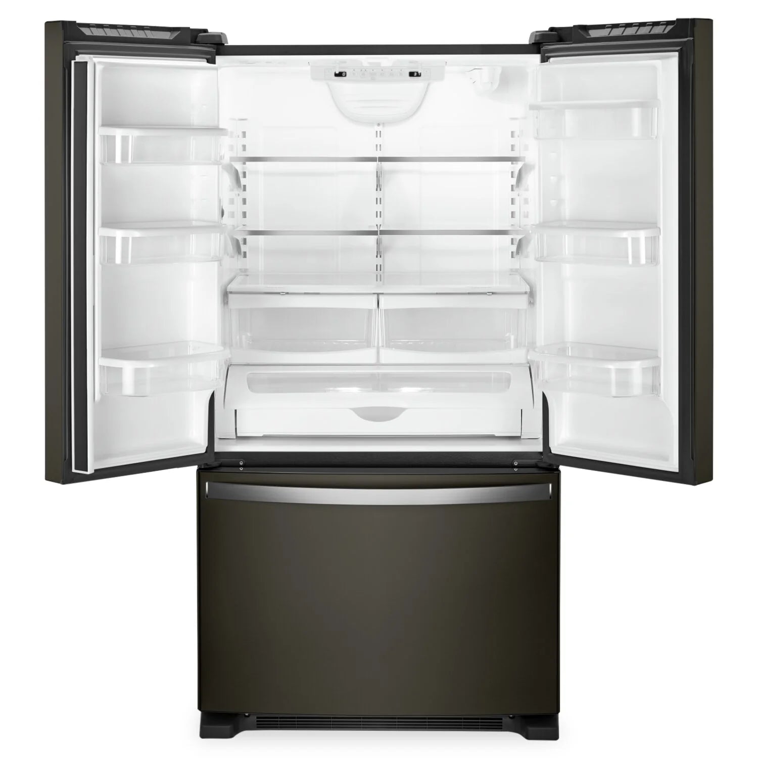 Réfrigérateur Whirlpool 33" 22,1 pi³ Portes Françaises Inox Anti-Traces WRFF5333PZ