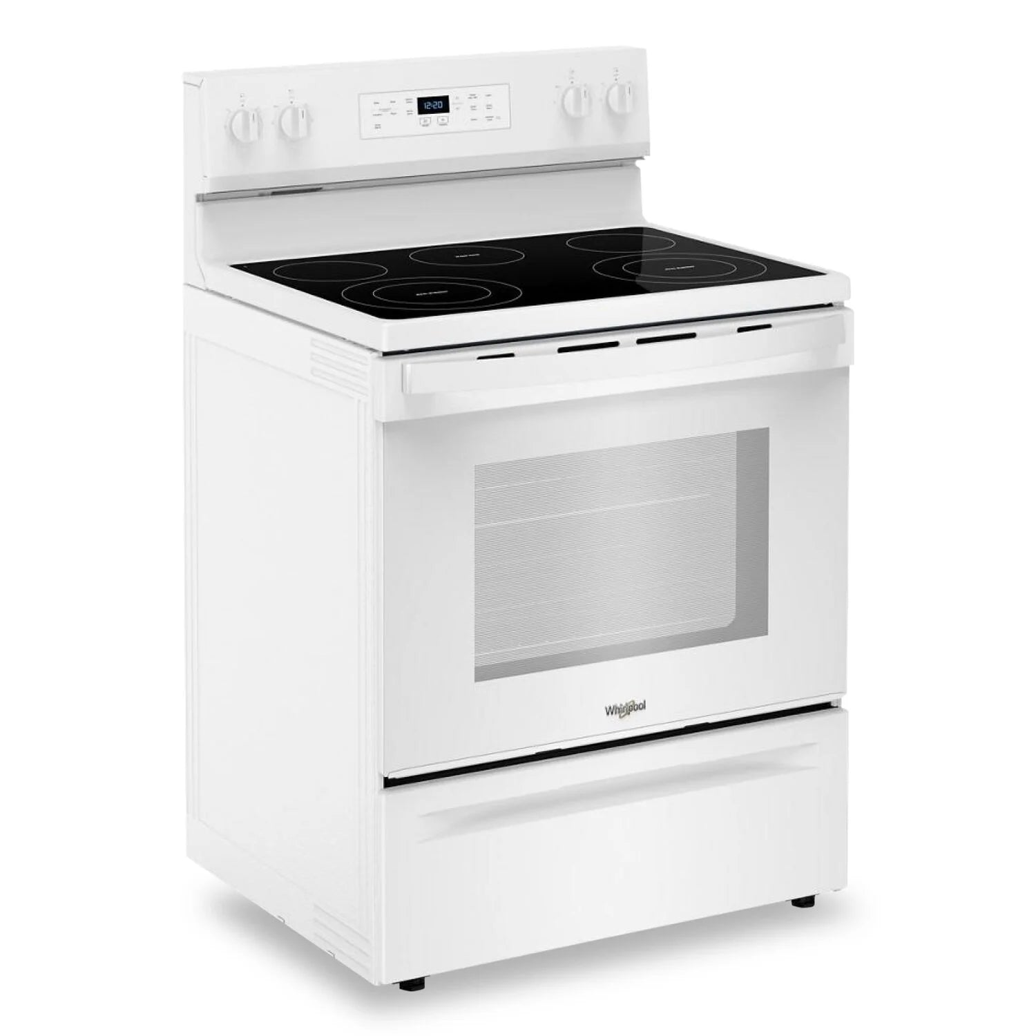 Cuisinière électrique Whirlpool 30" 5,3 pi³ en inox anti-traces à 5 éléments YWFES3330RZ