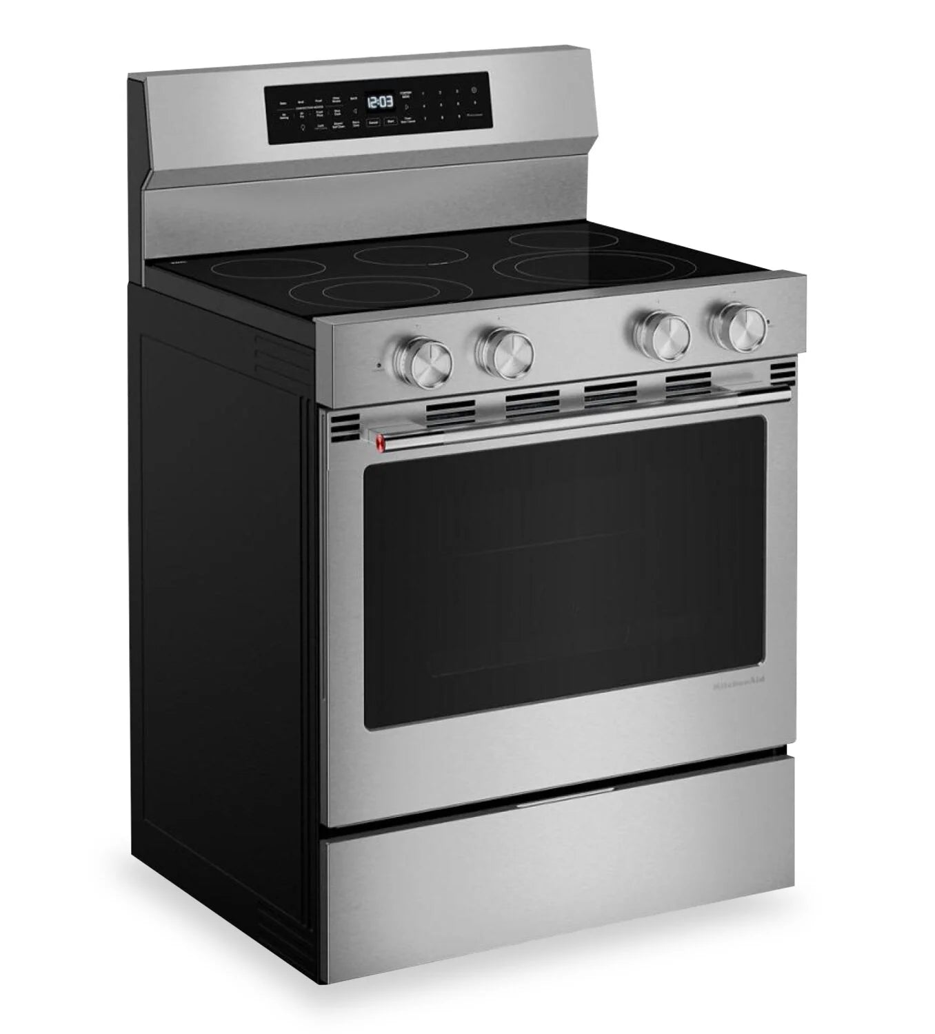 Cuisinière KitchenAid 5,3 pi³ Élec. Inox YKFES530SPS