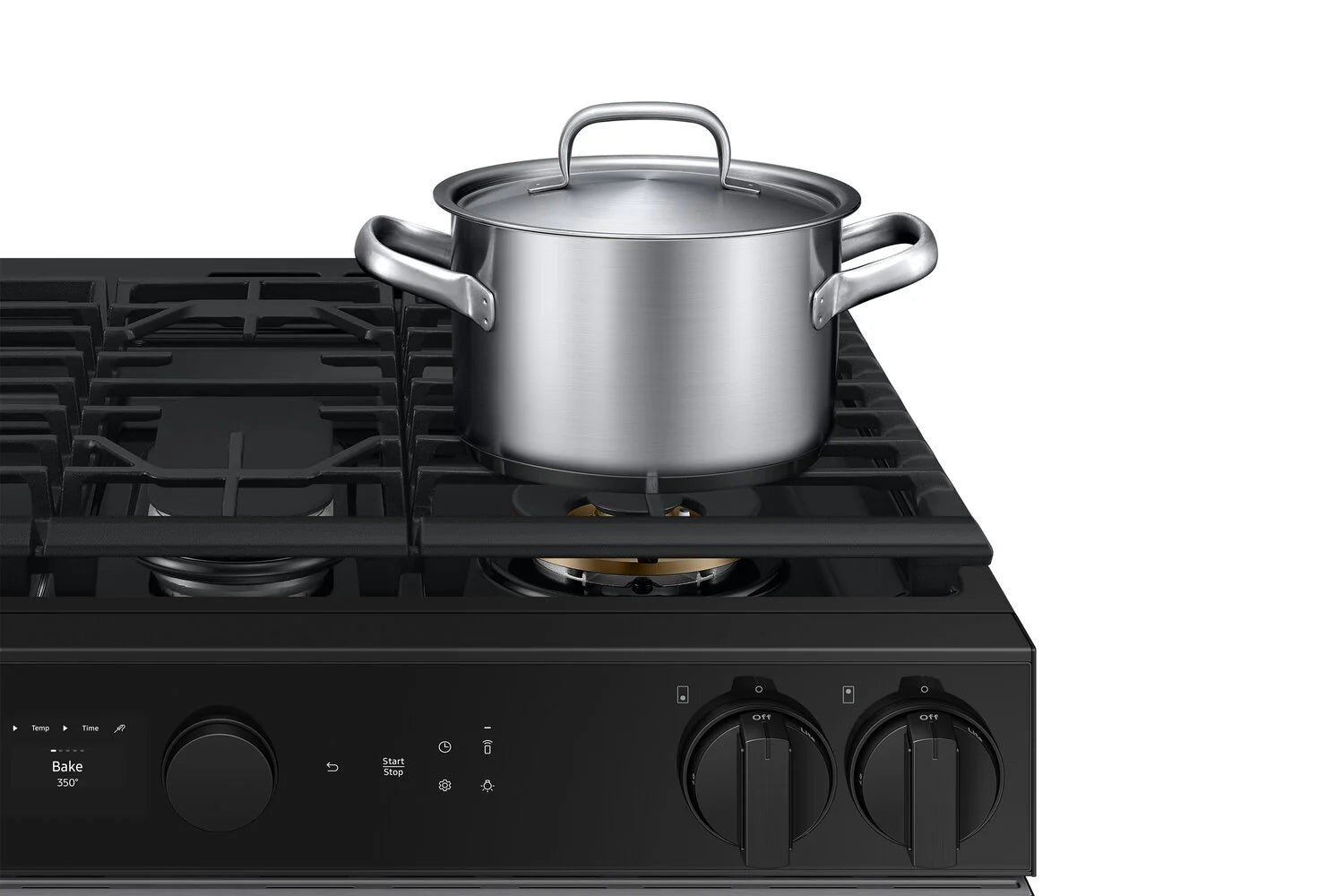 Cuisinière Samsung Bespoke Gaz 6 pi³ Air Sous Vide NSG6DG8500