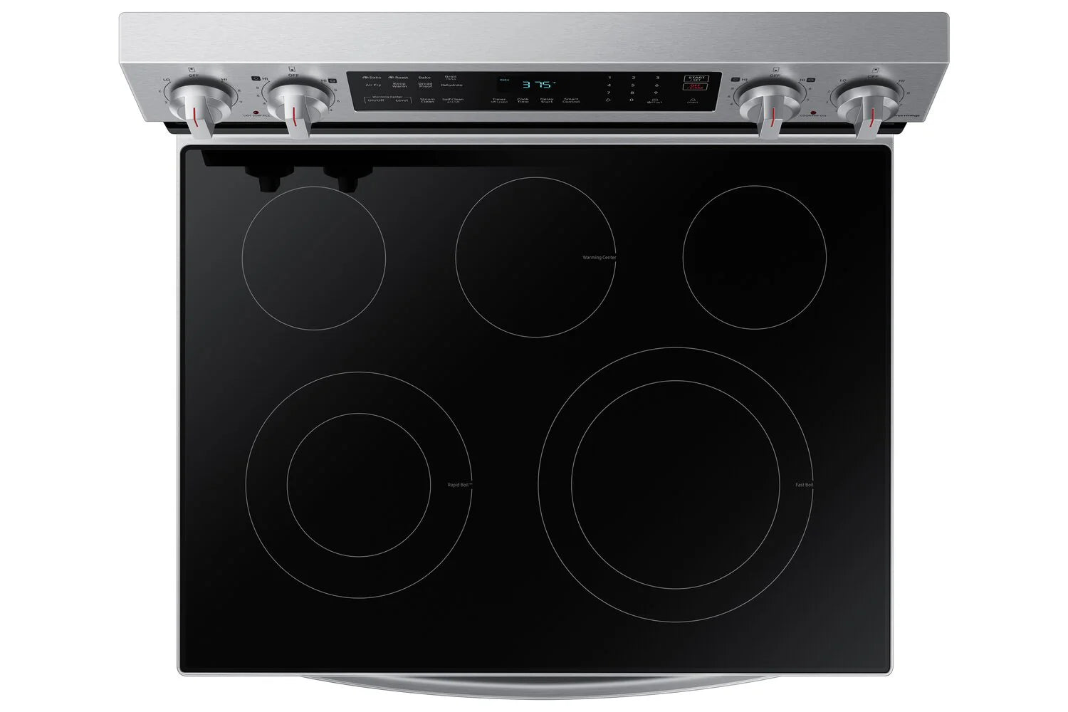 Cuisinière électrique Samsung 6,3 pi³ avec friture à air chaud en inox NE63A6511SS
