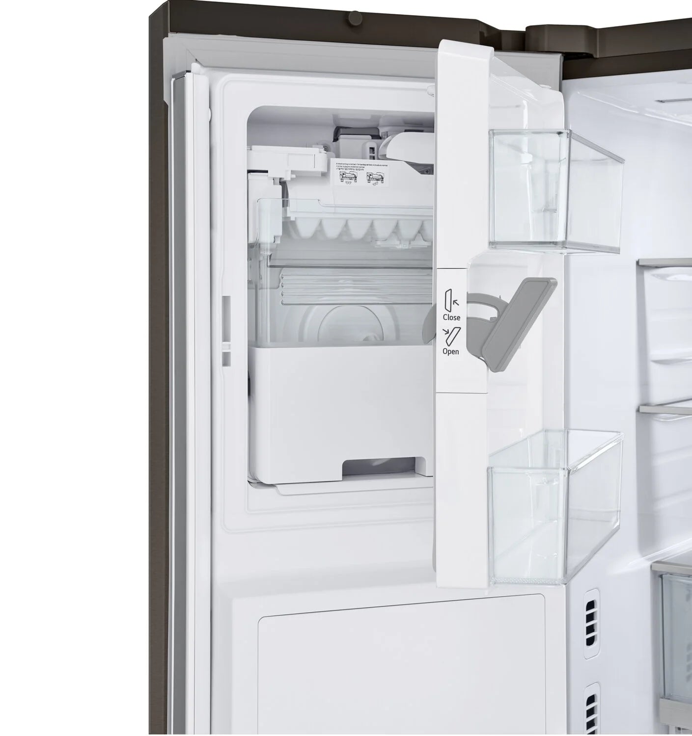 Réfrigérateur LG 26 pi³ Prof. Comptoir Inox Noir 4 Glaces