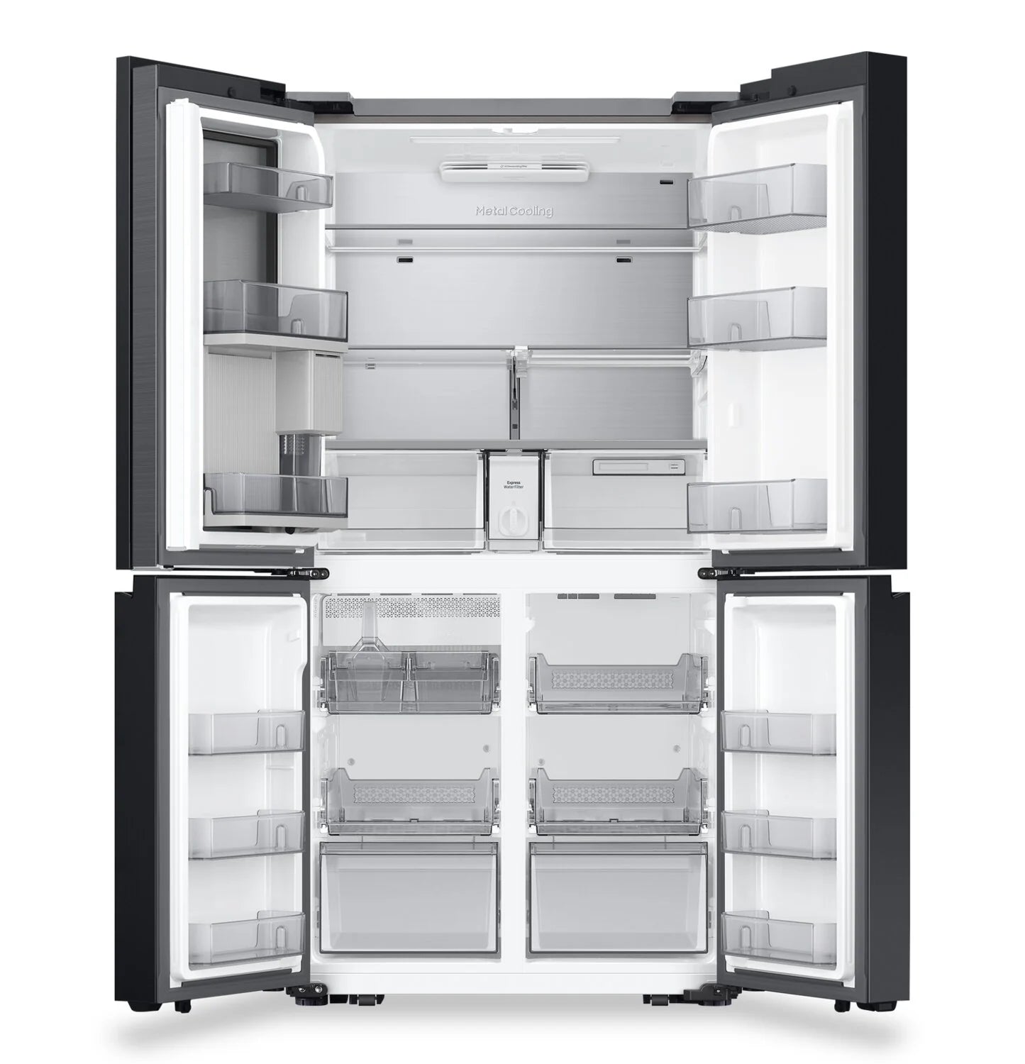 Réfrigérateur Samsung BESPOKE 29 pi³ 4 portes Flex 36 po acier inoxydable