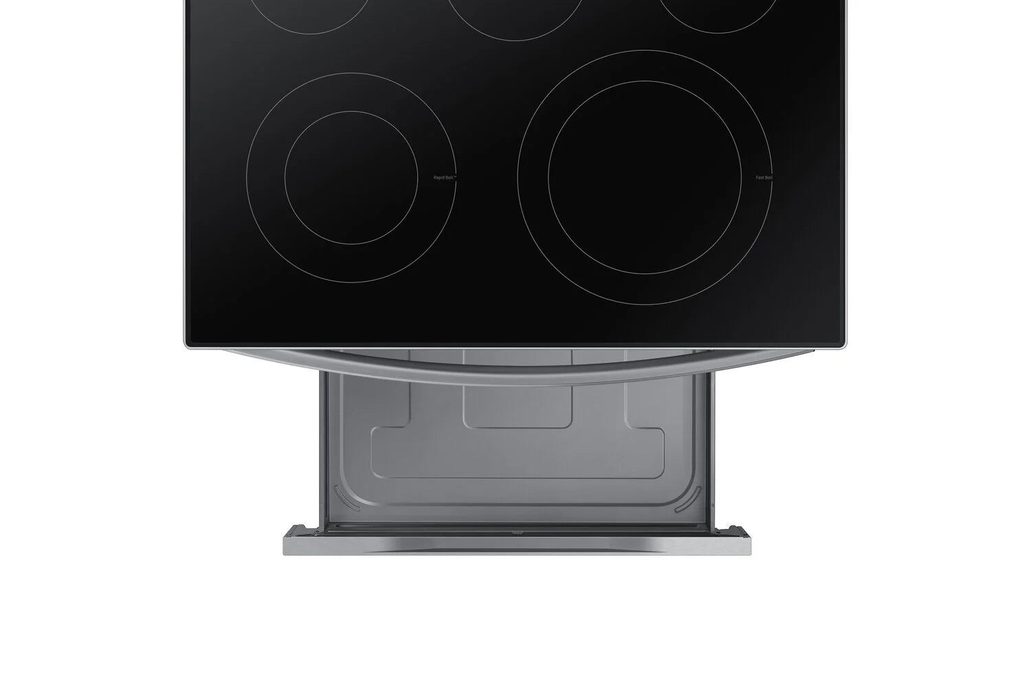 Cuisinière électrique Samsung 6,3 pi³ avec friture à air chaud en inox NE63A6511SS