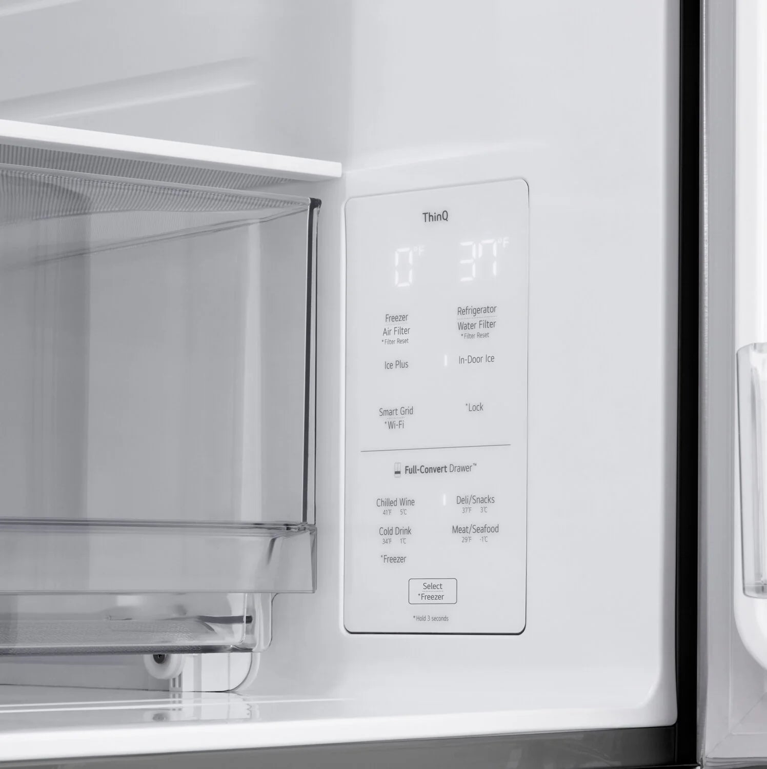 Réfrigérateur LG 29 pi³ InstaView™ MyColour™ Inox 36"
