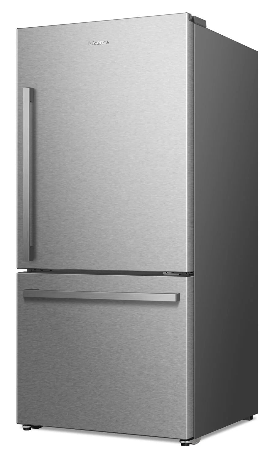 Réfrigérateur Hisense 22,3 pi³ Congélateur Bas Acier inoxydable 31 po