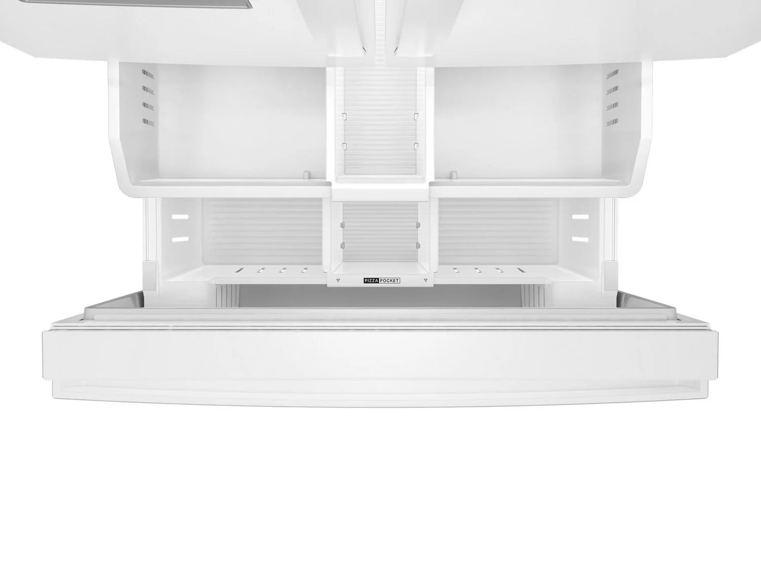 Réfrigérateur Whirlpool 36" 30 pi³ Portes Françaises Blanc avec Eau et Glace WRFF3536SW