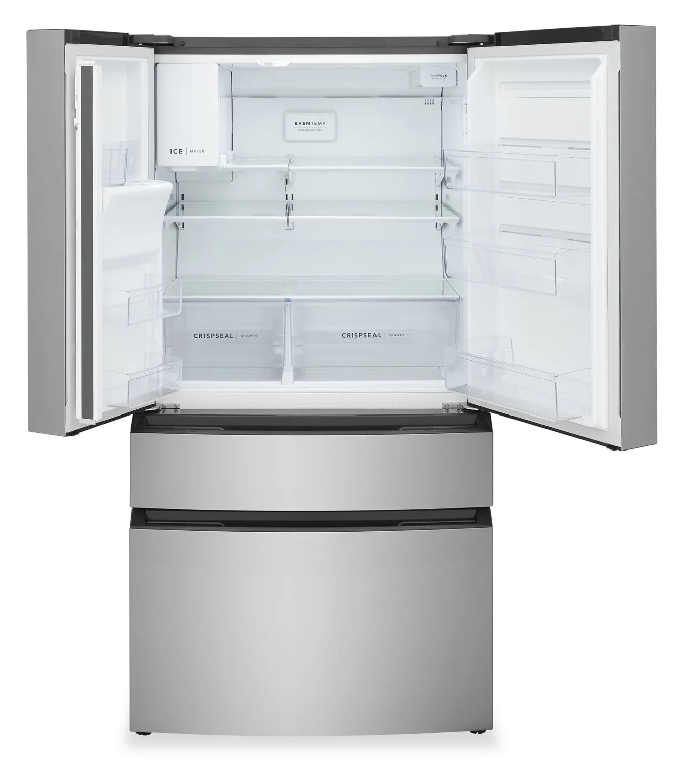 Réfrigérateur Frigidaire 36" 26,3 pi³ 4 Portes avec Tiroir Custom-Flex Inox FRMS2733AV