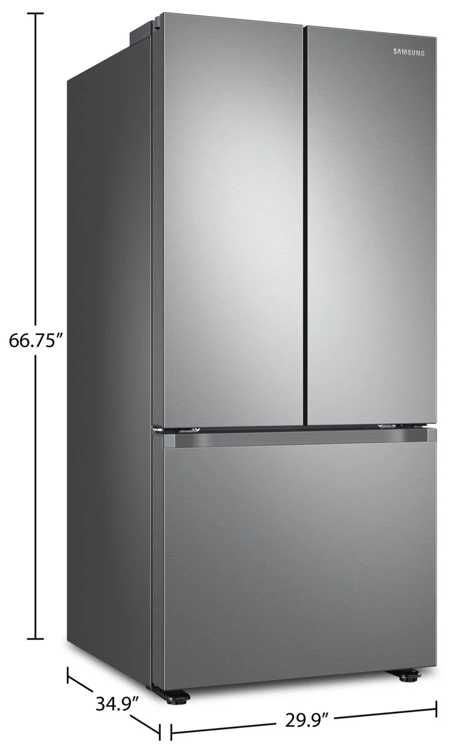Frigo Intelligent Samsung 30 po | 22,1 pi³ Portes Françaises et Wi-Fi