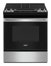 Cuisinière à gaz encastrable Whirlpool WEG515S0LS en acier inoxydable de 5 pi³