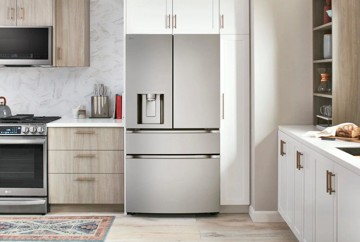 Réfrigérateur LG 29 pi³ 4 Portes 36" Tiroir Convertible Inox