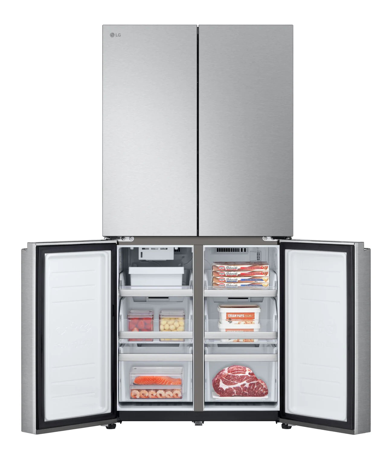 Réfrigérateur LG 19 pi³ 4 Portes 33" Prof. Comptoir Inox