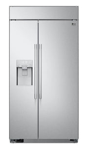 LG Studio 42" 25.6 cu. ft. Built-In Side-by-Side Refrigerator with Smudge-Proof Stainless Steel SRSXB2622S