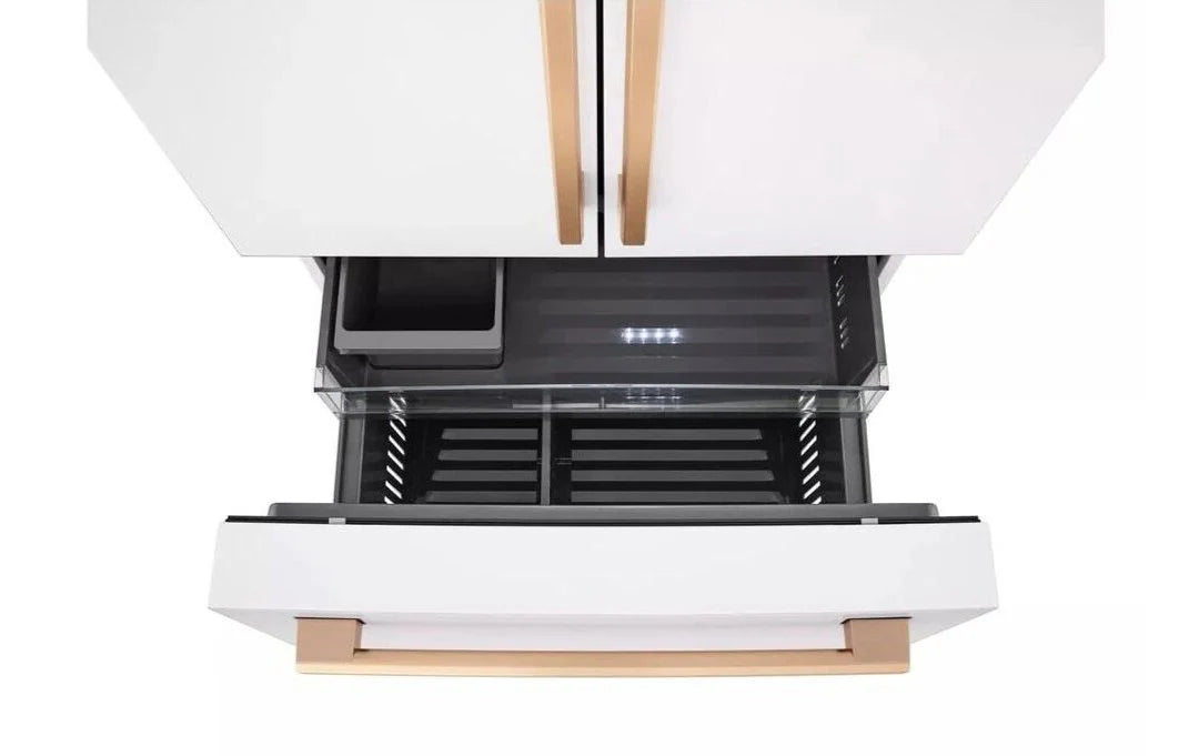 Réfrigérateur LG STUDIO 27 pi³ Prof. Comptoir Blanc/Bronze