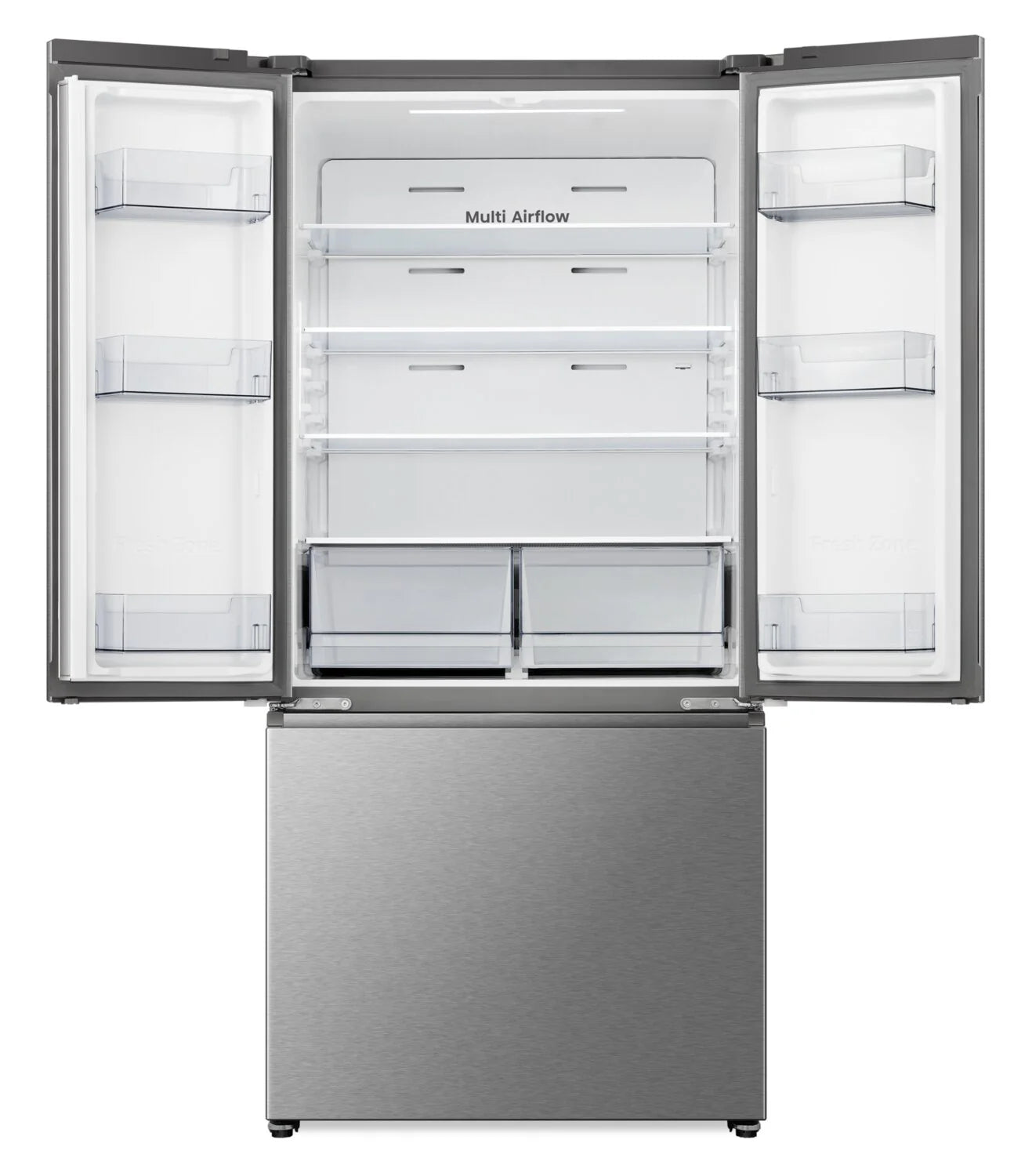 Réfrigérateur Hisense 31" 22,1 pi³ Portes Françaises Inox sans Traces RF22B3FSE