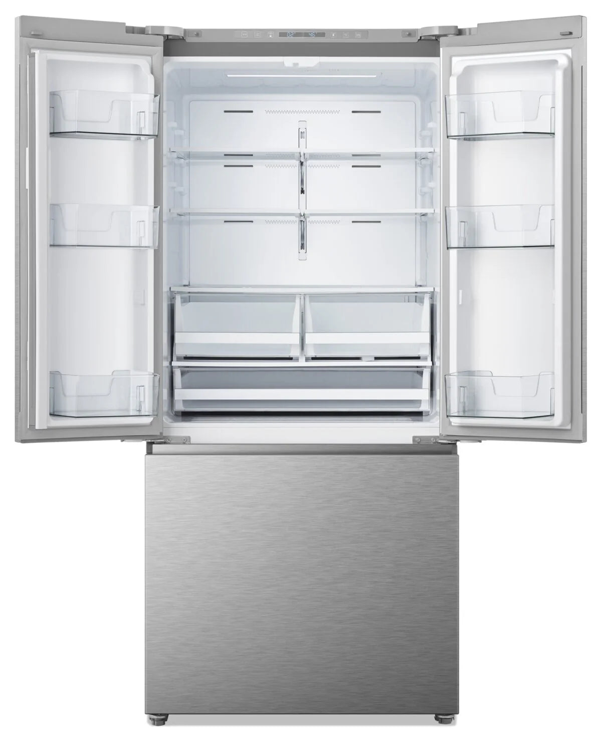 Réfrigérateur Hisense 20,8 pi³ Portes Françaises Inox 30 po
