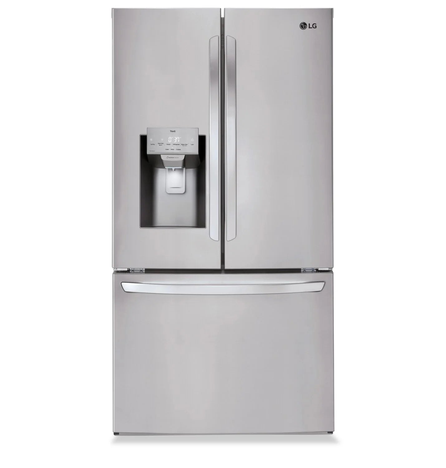 Réfrigérateur LG 36" 27,8 pi³ Portes Françaises Inox Smudge-Proof SlimSpace™ LRFS28XBS