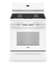 Cuisinière à gaz Whirlpool 30 po, 5,3 pi³, blanche, SpeedHeat