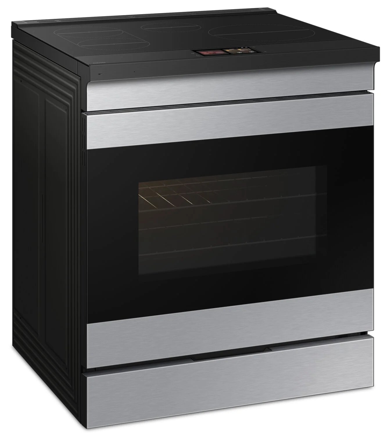 Cuisinière à induction Samsung Bespoke 30" avec caméra et IA, Inox