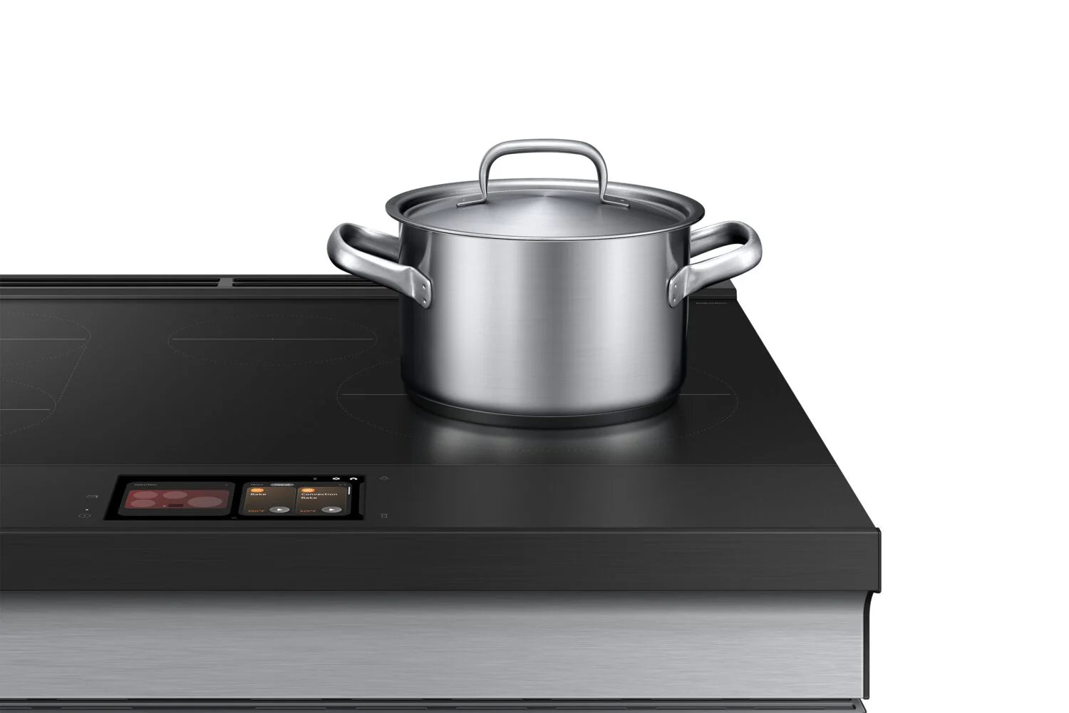 Cuisinière à induction Samsung Bespoke 30" avec caméra et IA, Inox