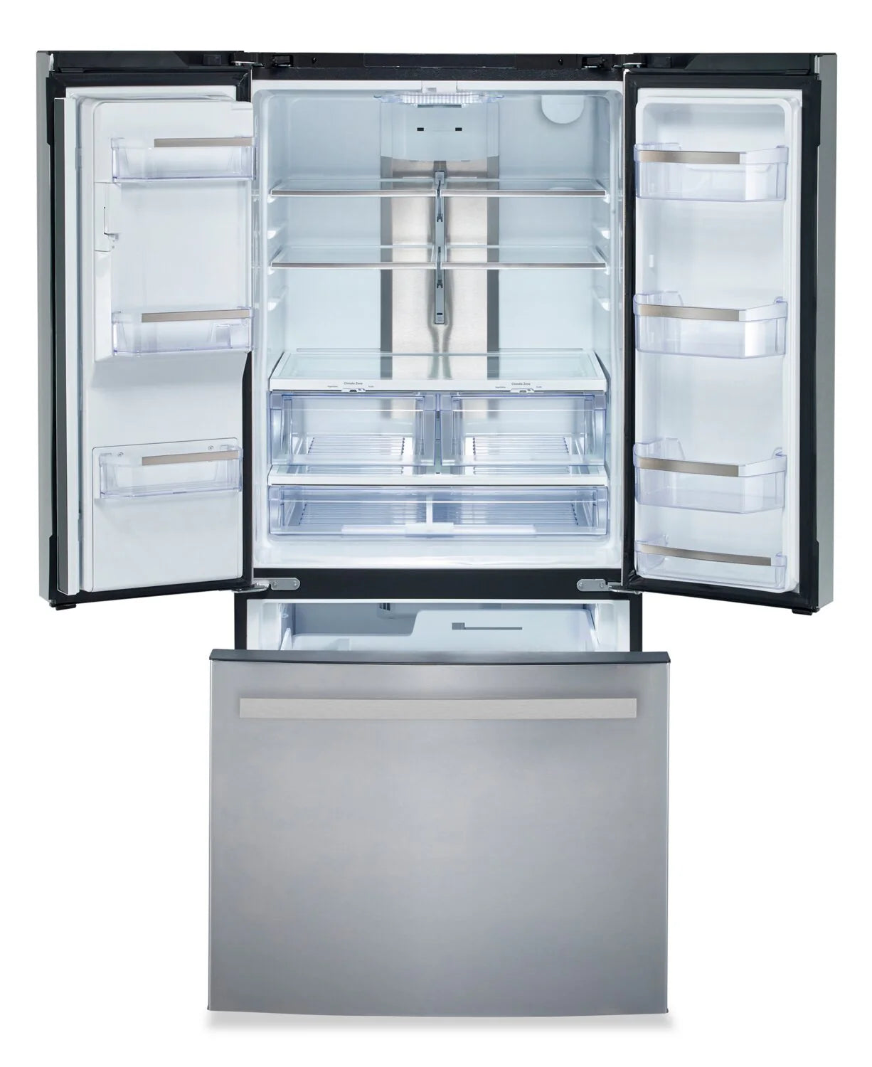 Réfrigérateur GE 23,6 pi³ Portes Françaises Inox 33"
