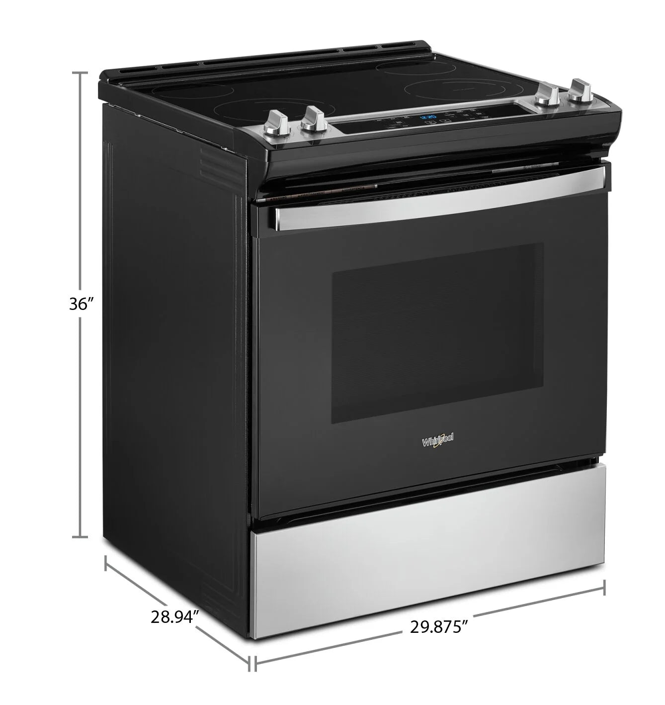 Cuisinière Whirlpool 4,8 pi³ Acier inoxydable 30 po YWEE515S0LS