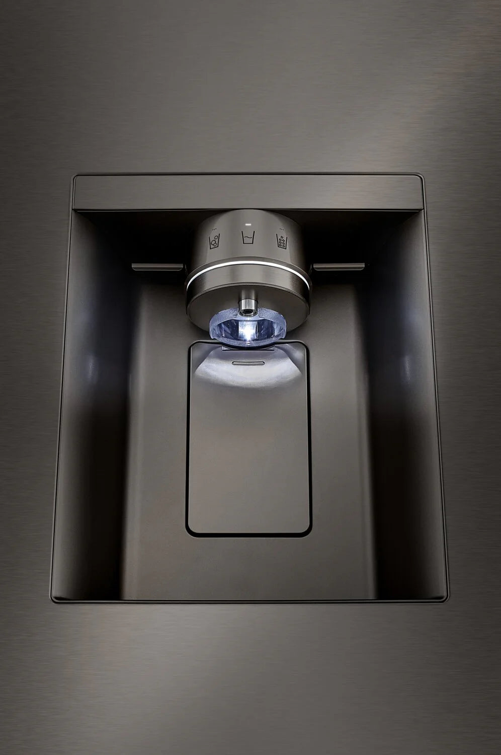 Réfrigérateur LG 26 pi³ Prof. Comptoir Inox Noir 4 Glaces