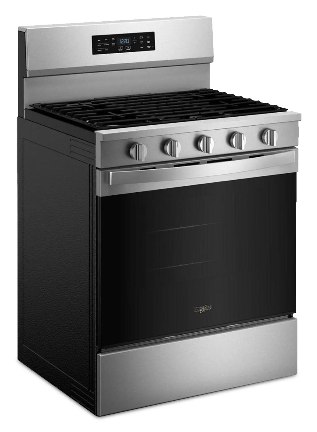 Cuisinière Whirlpool 30" 5 pi³ Gaz Air Fry Intelligente Inox