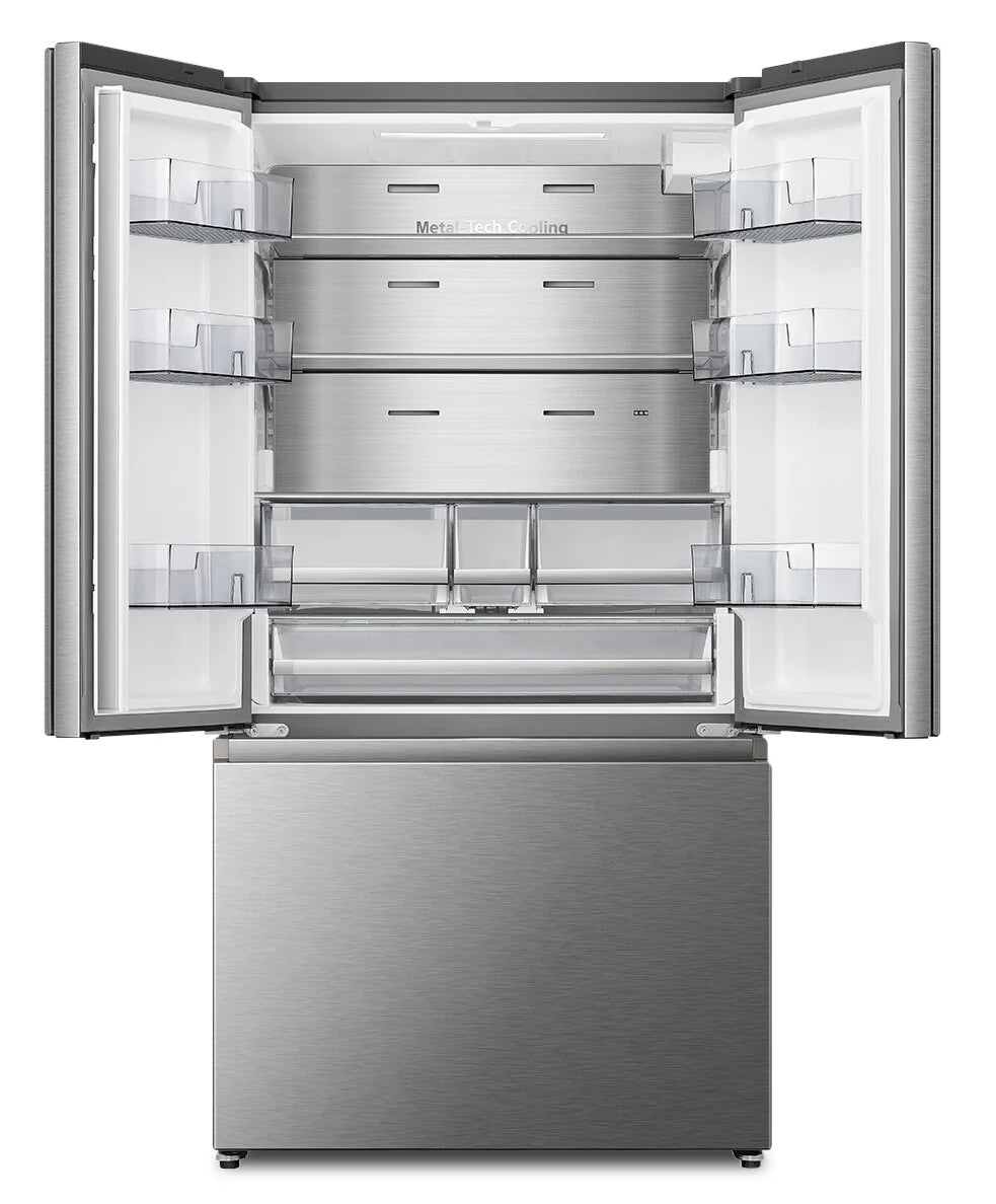 Réfrigérateur Hisense 22,4 pi³ Portes Françaises Inox 36"