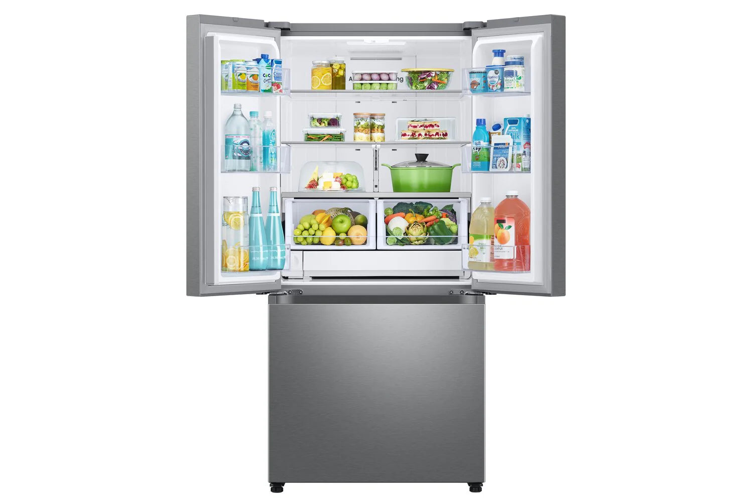 Frigo Samsung 33" | 24,5 pi³ à Portes Françaises et Wi-Fi Intégré