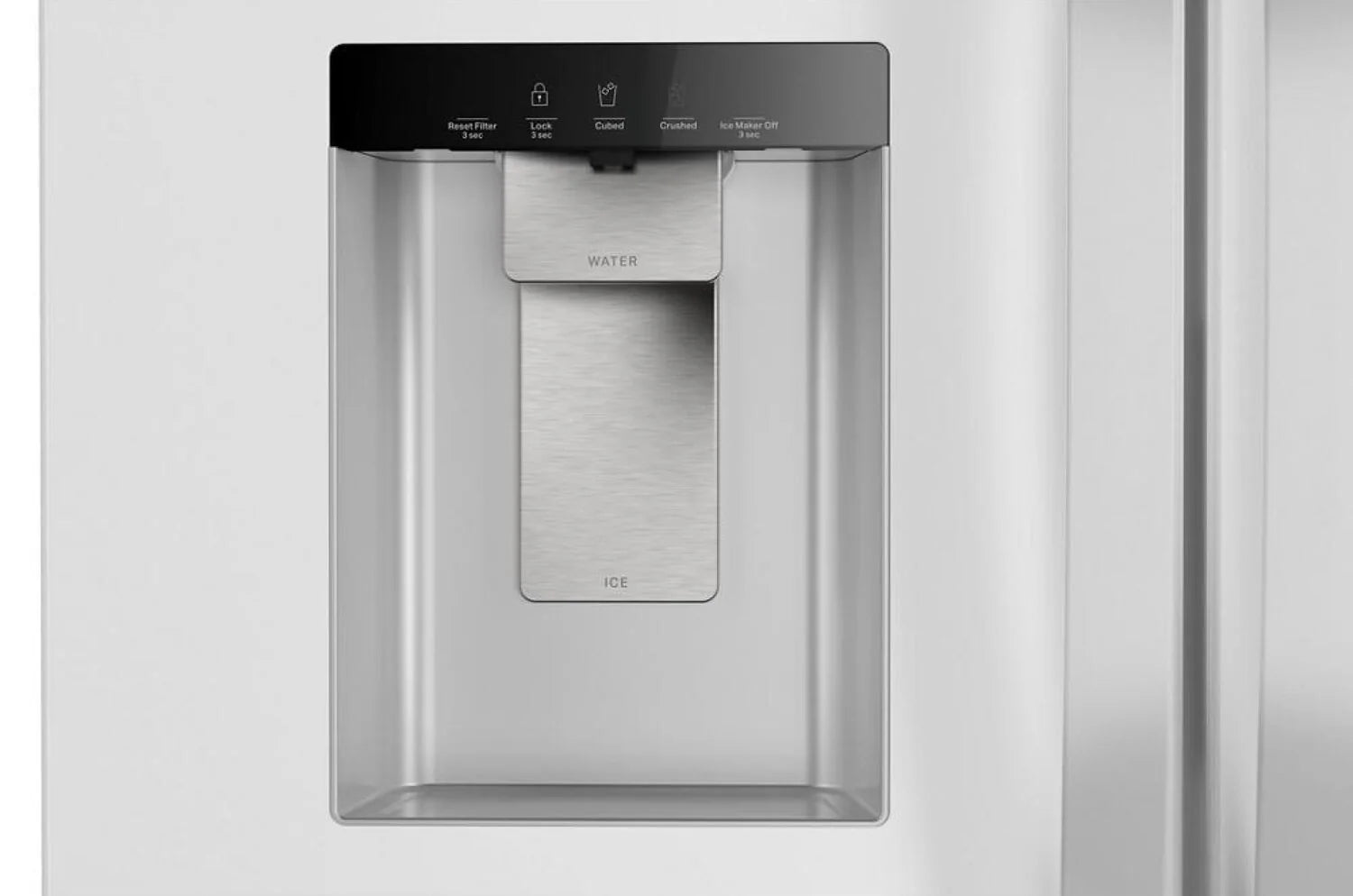 Réfrigérateur Whirlpool 36" 30 pi³ Portes Françaises Blanc avec Eau et Glace WRFF3536SW