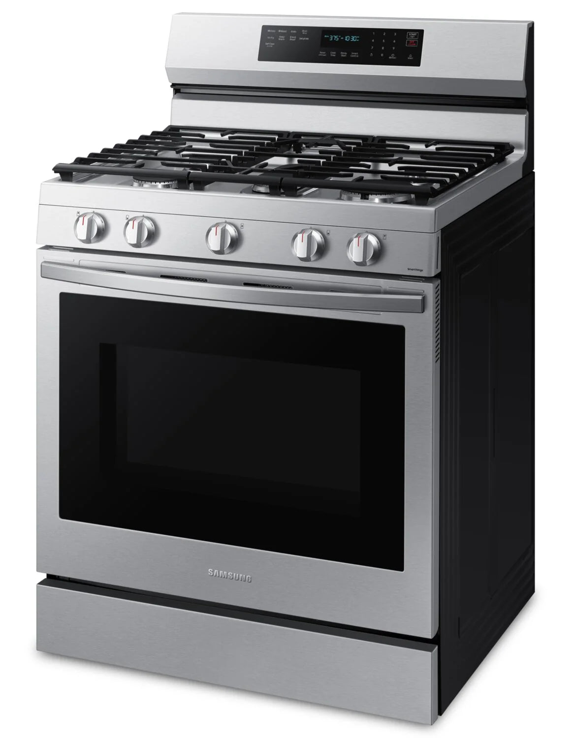 Cuisinière à gaz Samsung 30" 6 pi³ avec convection véritable et friture à air en inox NX60A6711SS