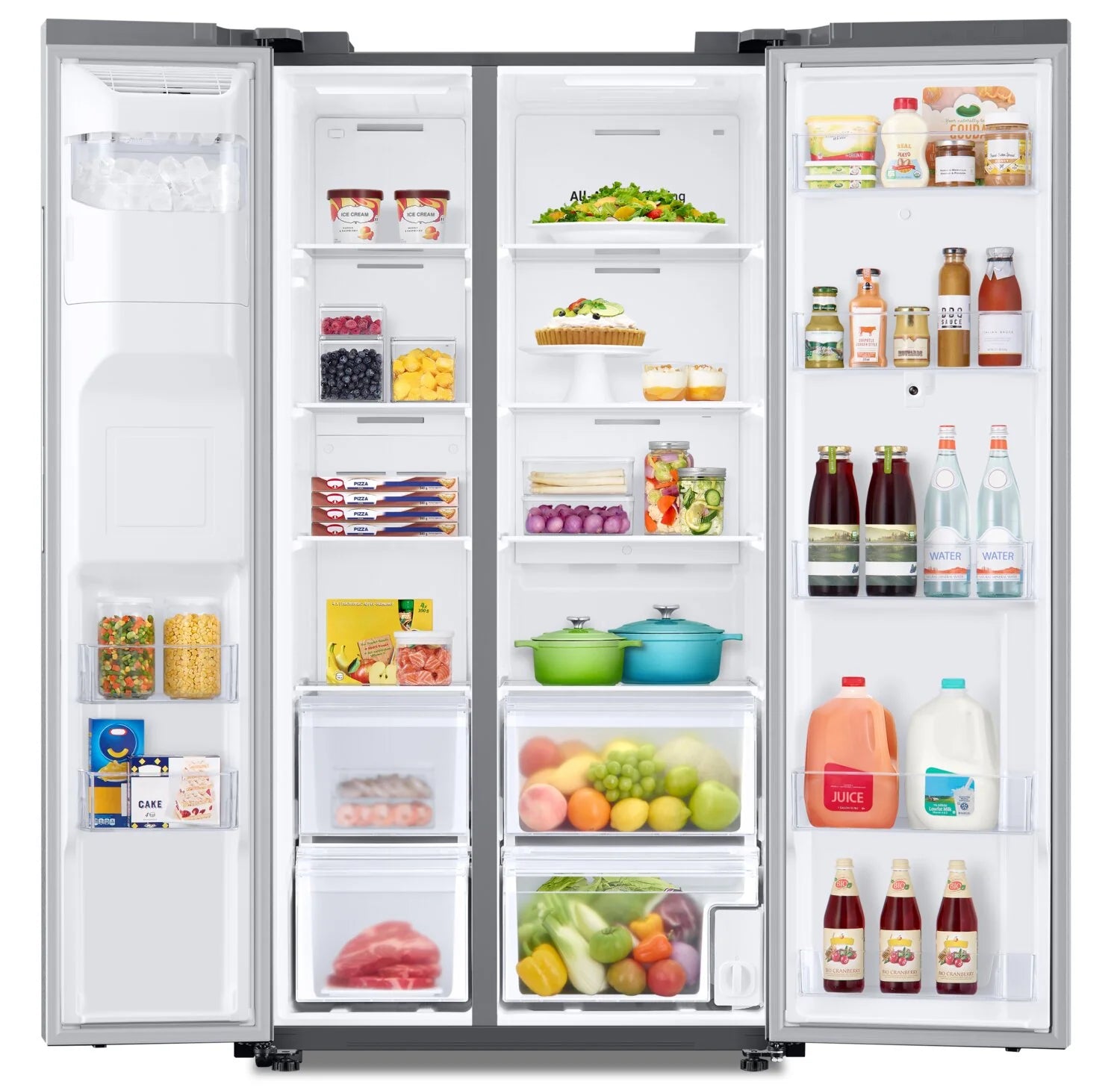 Réfrigérateur Samsung 36" Side-by-Side Family Hub 21,5 pi³ Profondeur Comptoir RS22T5561