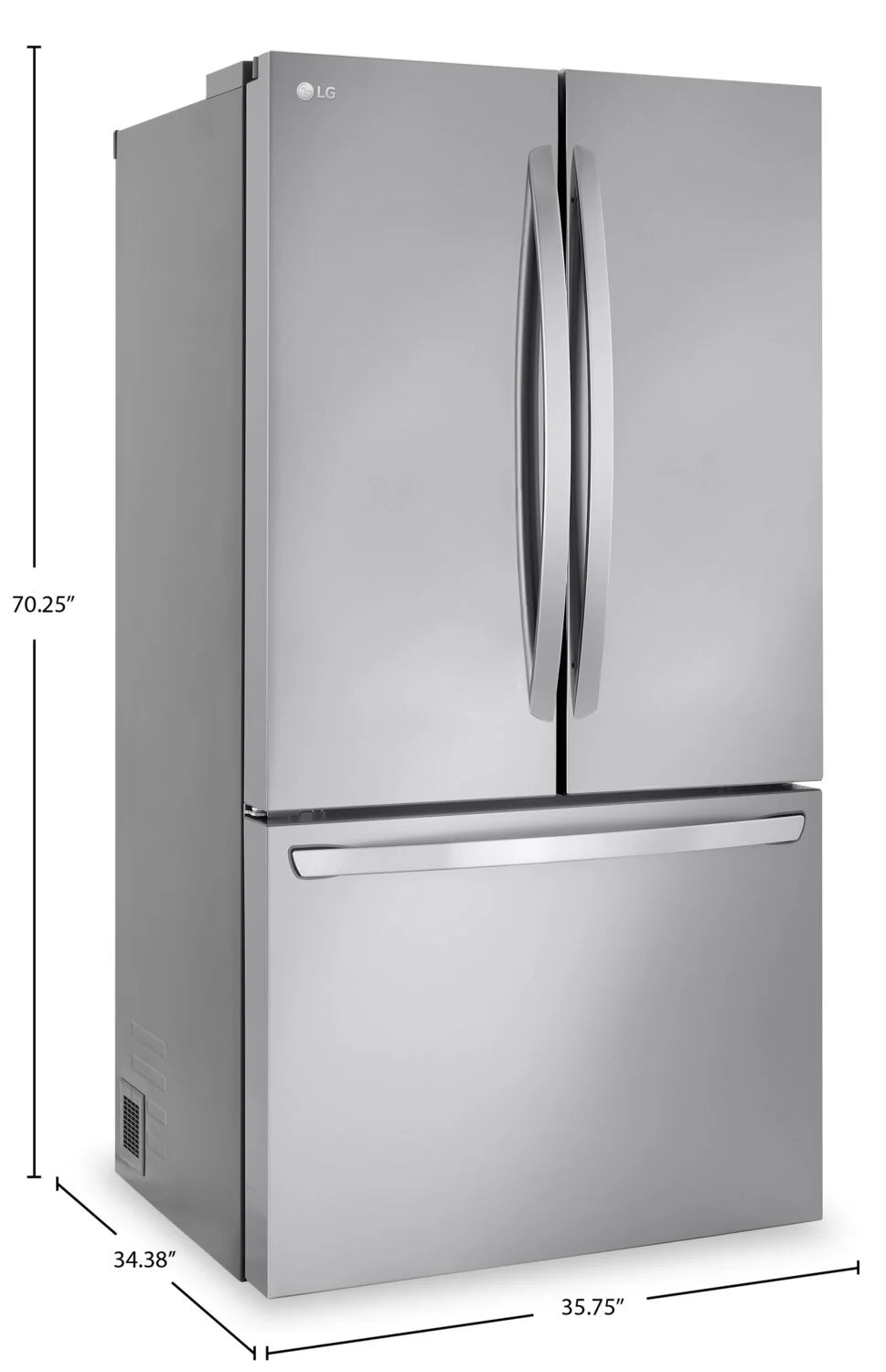 Réfrigérateur LG 32 pi³ Portes Françaises 36" Inox Wi-Fi