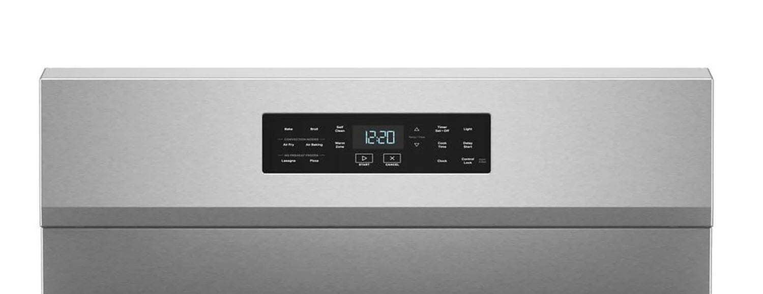 Cuisinière Whirlpool 30" 5 pi³ Gaz Air Fry Intelligente Inox