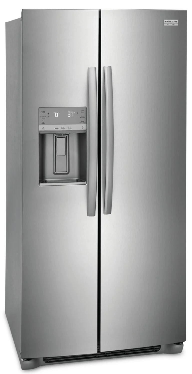 Frigidaire Gallery Réfrigérateur côte à côte 33 po, 22,3 pi³, en acier inoxydable anti-salissures, GRSS2352AF