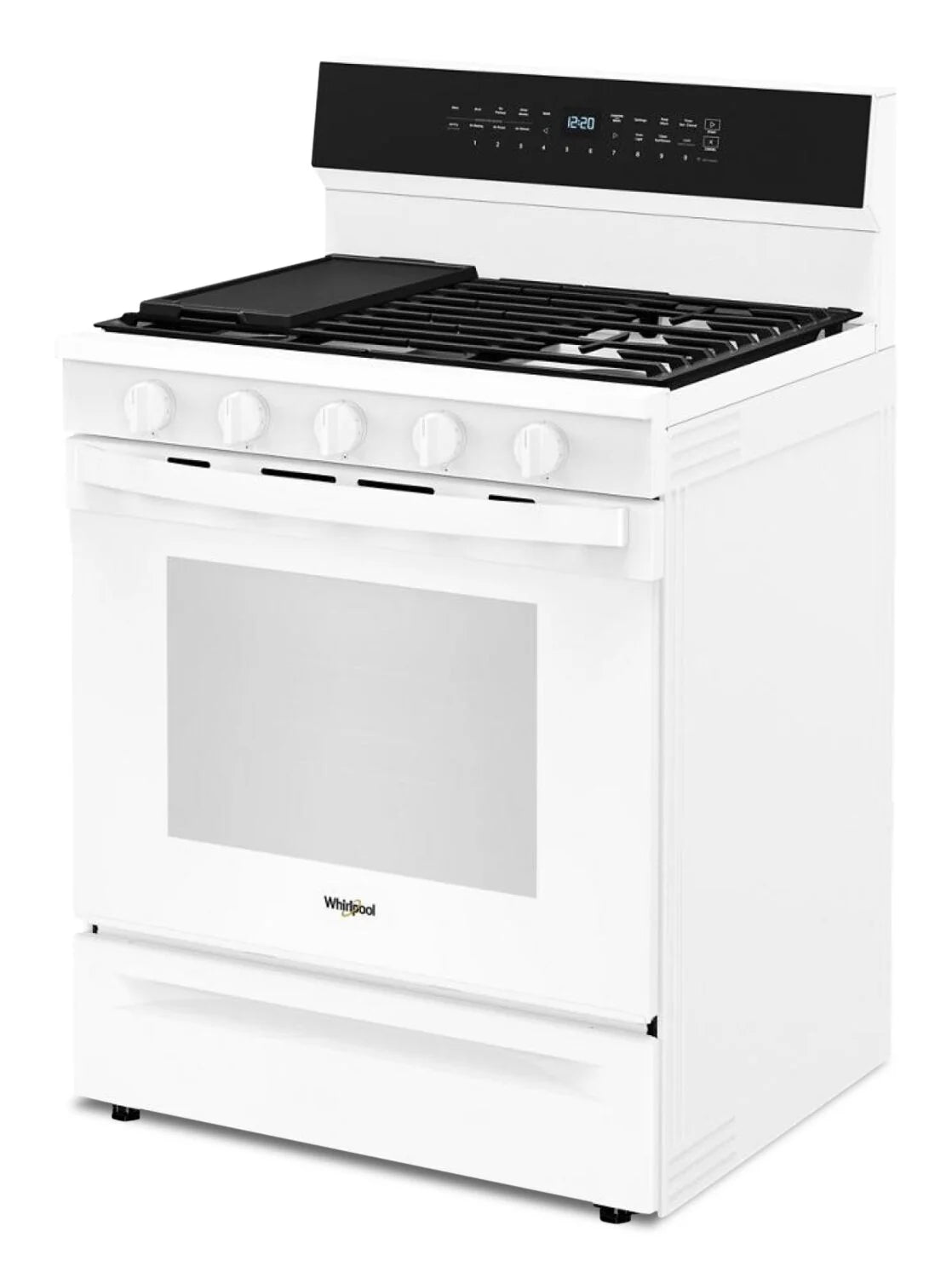 Cuisinière à gaz Whirlpool 5 pi³ Air Fry blanche WFGS7530RW