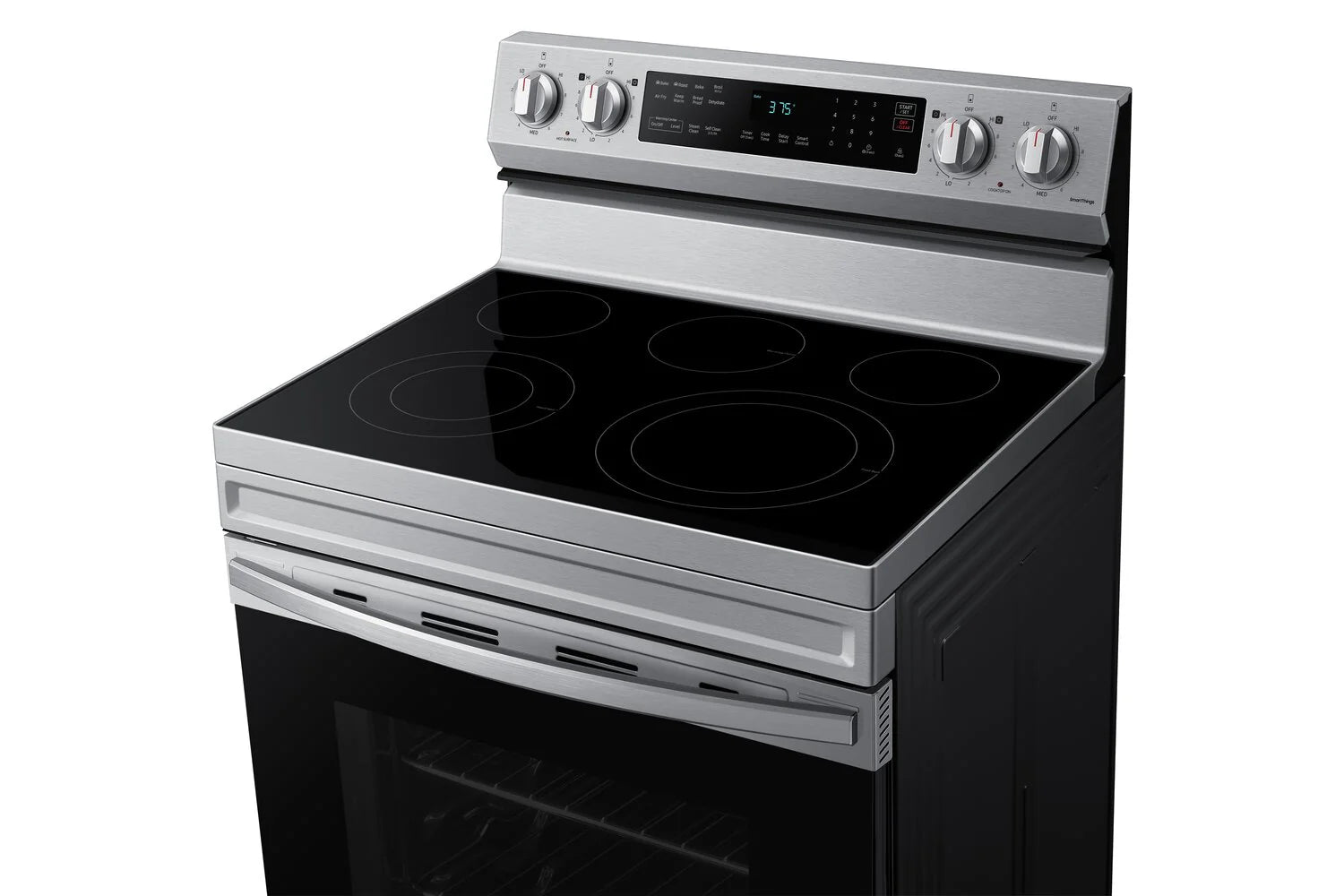 Cuisinière électrique Samsung 6,3 pi³ avec friture à air chaud en inox NE63A6511SS