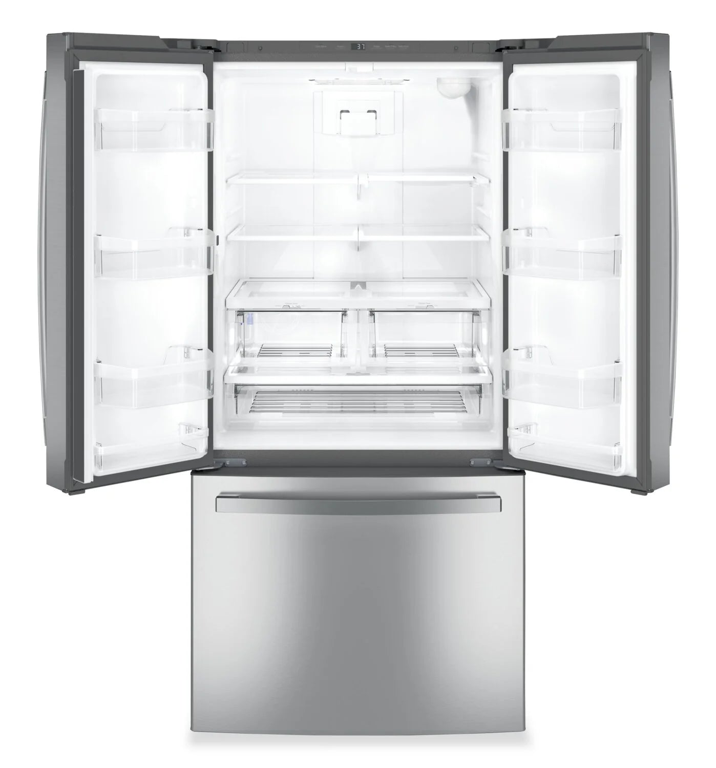Réfrigérateur GE 24,7 pi³ Portes Françaises Inox 33"