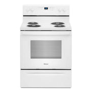 Cuisinière électrique Whirlpool 30 po 4,8 pi³ blanche à serpentins SpillGuard YWFC150M0JW