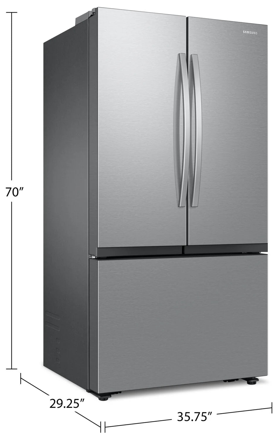 Réfrigérateur Samsung RF27CG5100SRAA | 36" SpaceMax 27 pi³ Inox