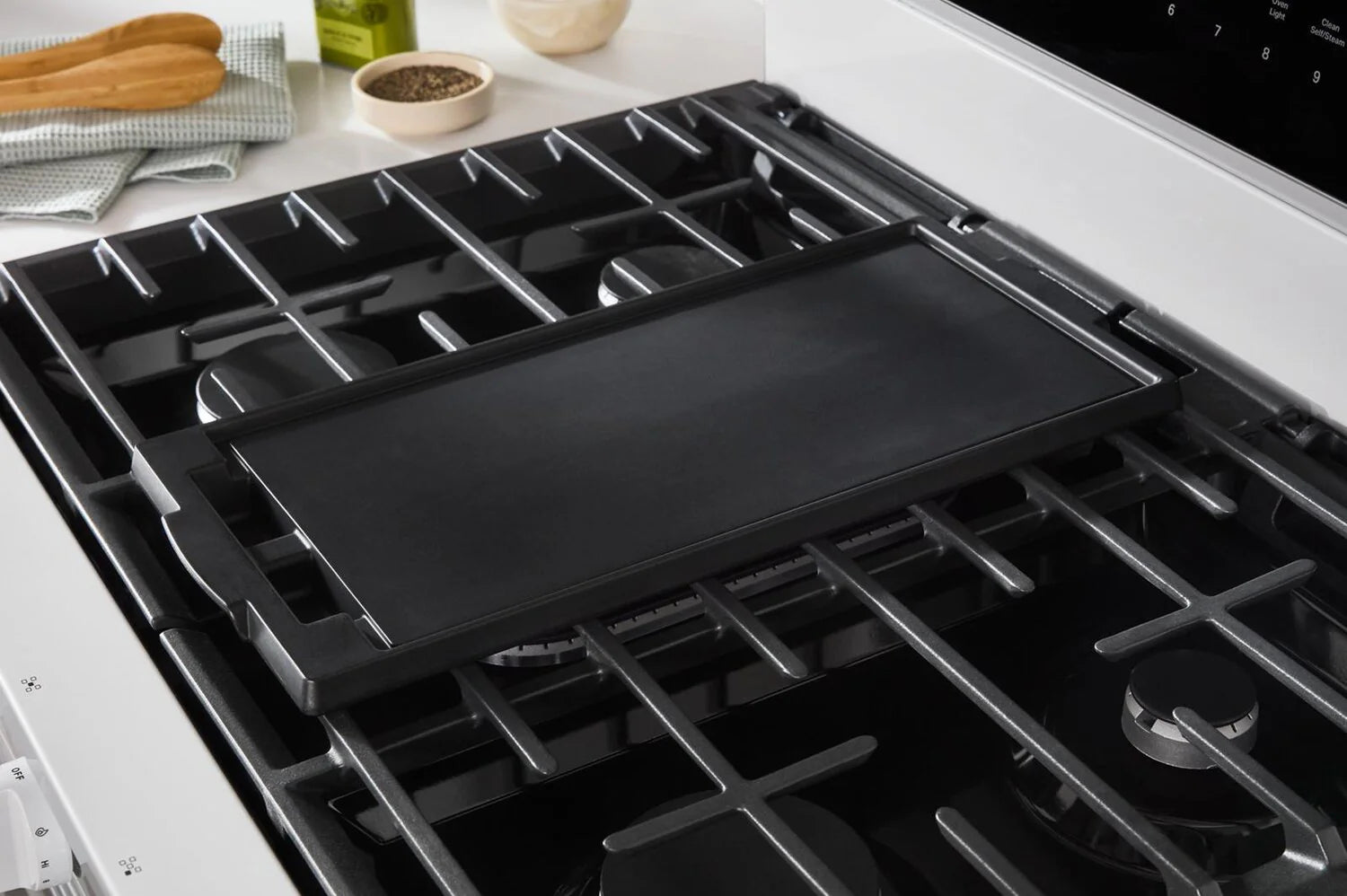 Cuisinière à gaz Whirlpool 5 pi³ Air Fry blanche WFGS7530RW