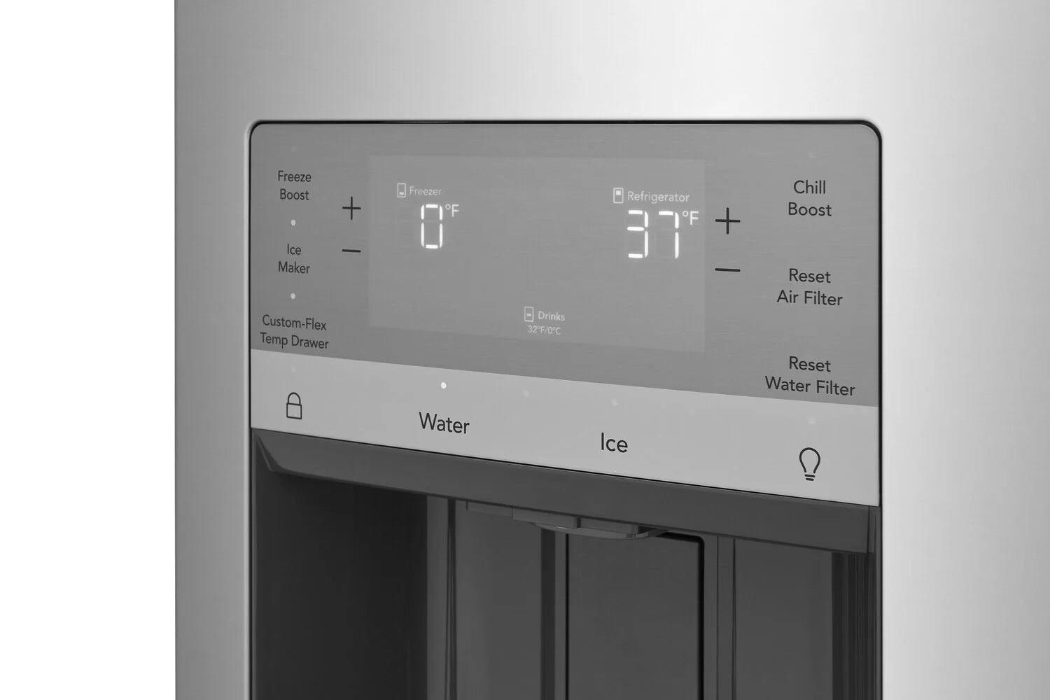 Réfrigérateur Frigidaire 36" 26,3 pi³ 4 Portes avec Tiroir Custom-Flex Inox FRMS2733AV