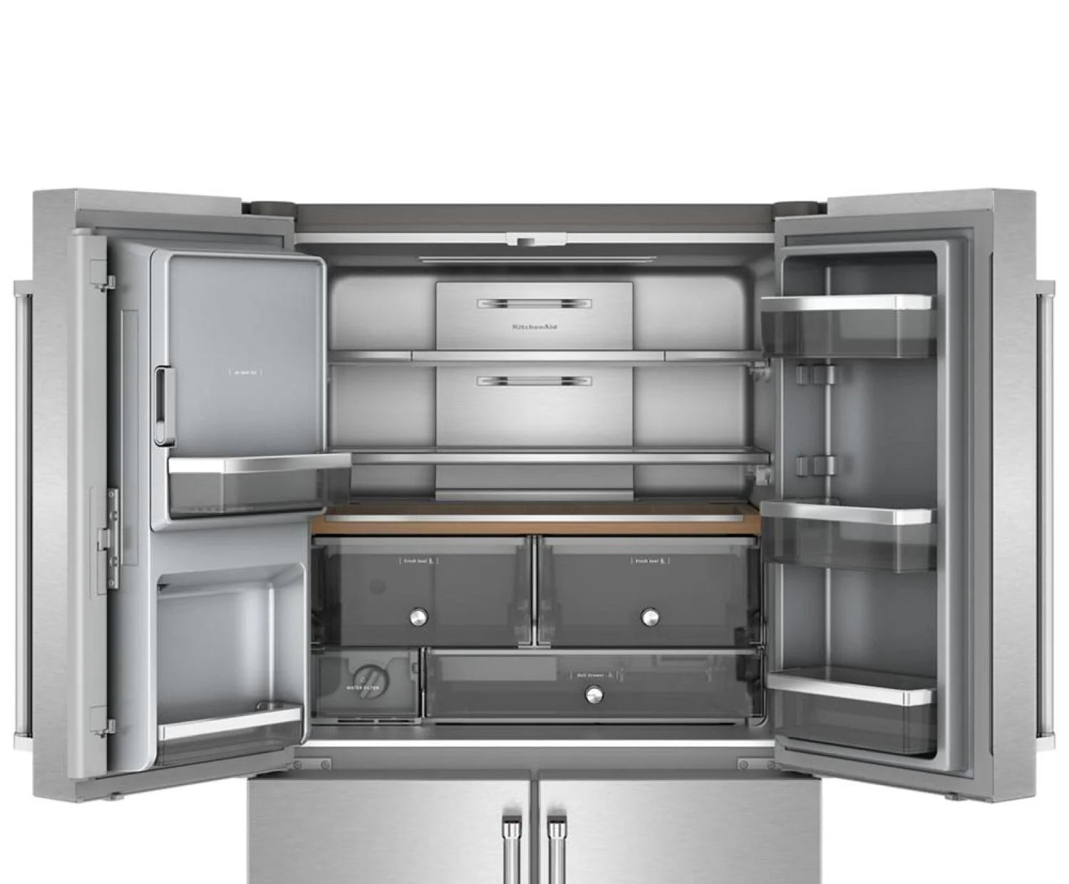 KitchenAid KRQC736RPS | Réfrigérateur 4 Portes 36" Inox