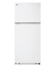 LG 18 cu. ft. Top Freezer Refrigerator Garage Ready White