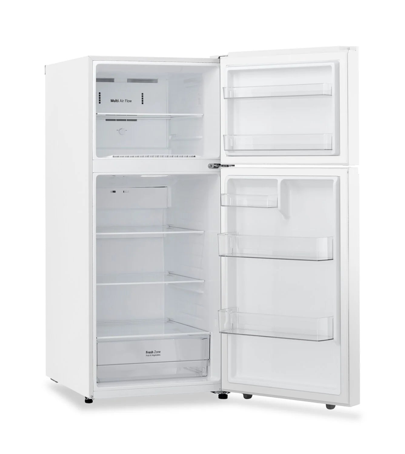 LG 18 cu. ft. Top Freezer Refrigerator Garage Ready White
