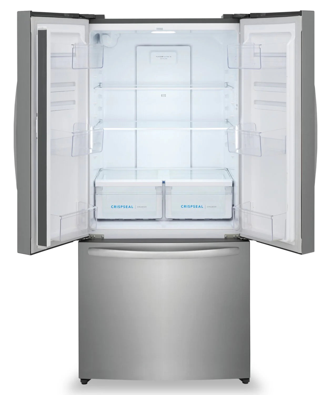 Réfrigérateur Frigidaire 31" 17,6 pi³ Portes Françaises Prof. Comptoir Acier Brossé FRFG1723AV