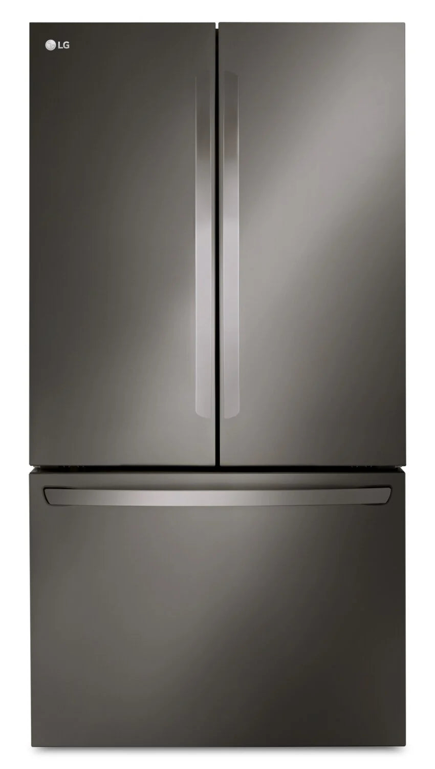 Réfrigérateur LG 36" 27 pi³ Portes Françaises Profondeur Comptoir MAX Inox Noir LRFLC2706D