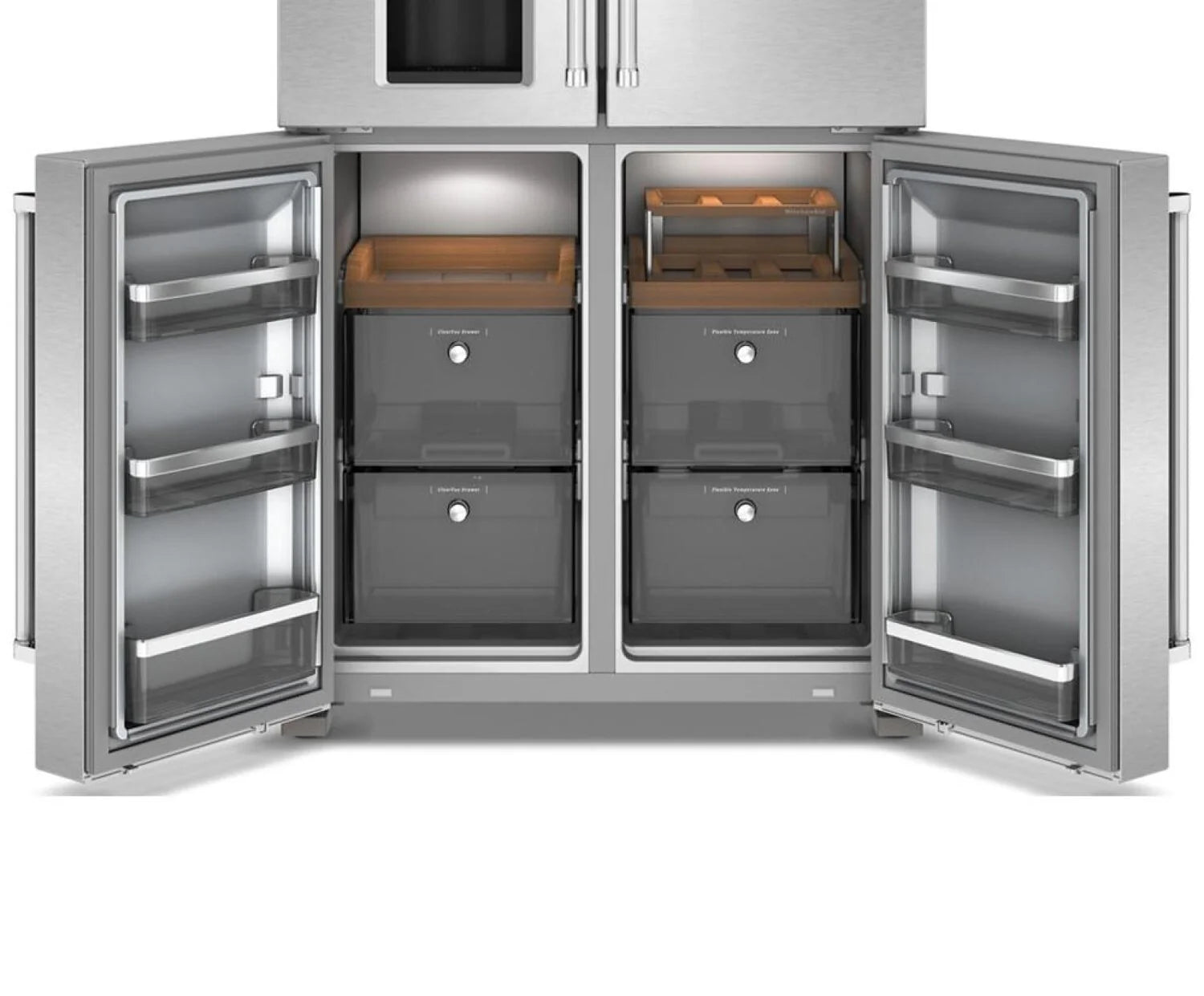 KitchenAid KRQC736RPS | Réfrigérateur 4 Portes 36" Inox